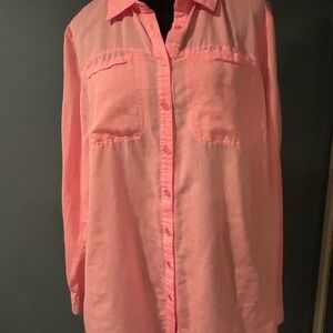 Maurices Pink Button-Up Shirt